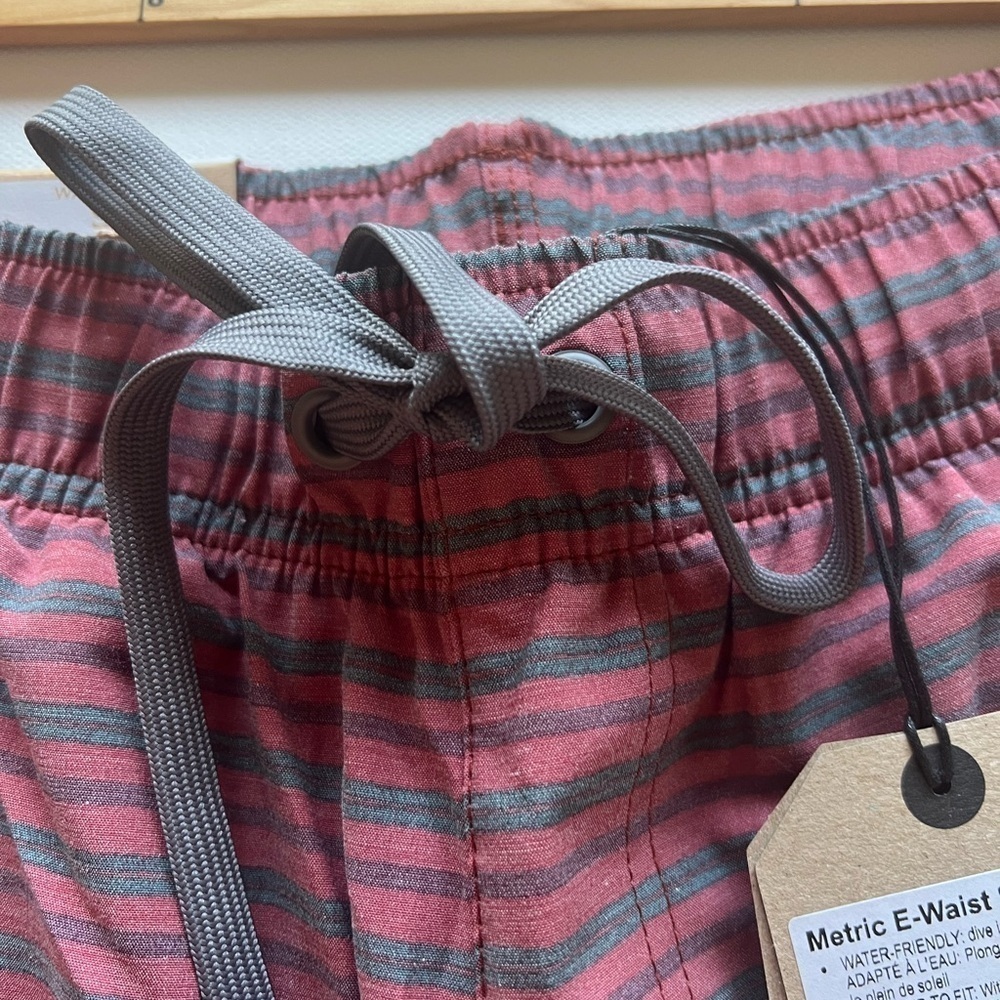 NWT Prana Men's Metric E-Waist Short Size Small Color Rust Stripe No Liner!!‎ - Picture 4 of 7